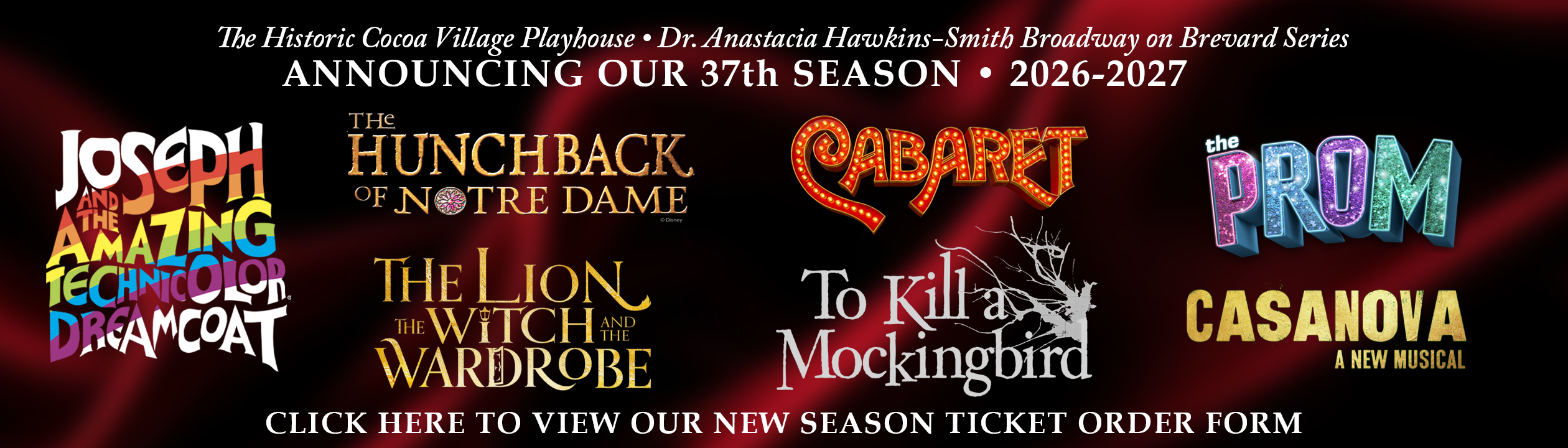 37th Season Banner