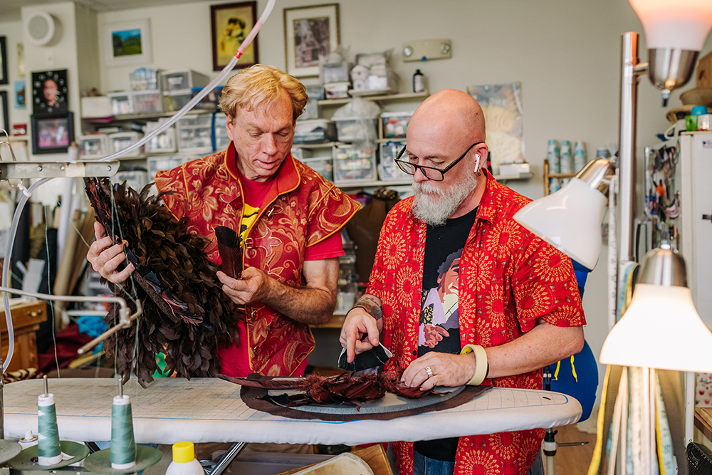 Sewing department hard at work on costumes